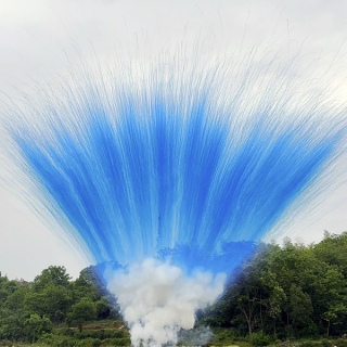 Дневной веерный салют СУ0305012 Лапша, Blue smoke mine (Z) (1,2