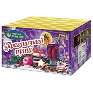 Батарея салютов Русский Фейерверк Р7035 Праздничный Пунш (0,6